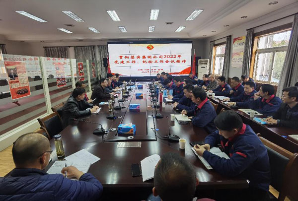 公司召開(kāi)會(huì)議傳達(dá)集團(tuán)公司黨建工作、紀(jì)檢工作會(huì)議精神